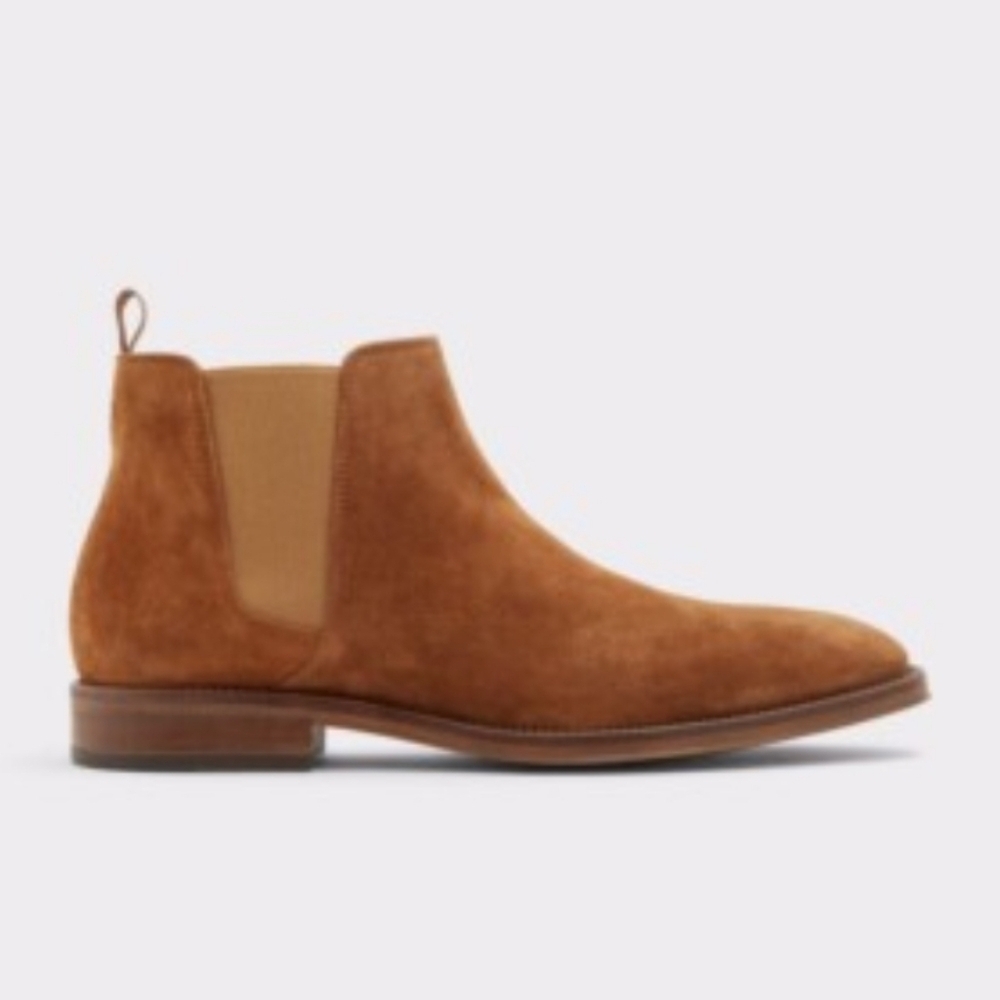 ALDO‎ Men's Tan Suede Chelsea Boots Size 8